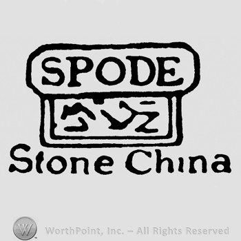 Spode written on top;rectangle in the middle;Stone China below.