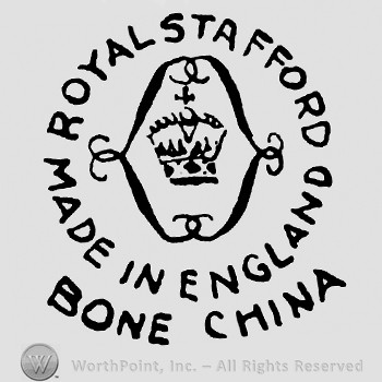 Crown with cross in the middle;Royal Stafford Made in England round written;Bone China below.