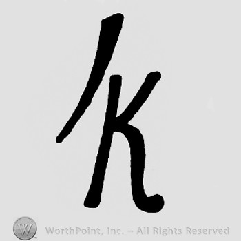 Monogram of letters TK.