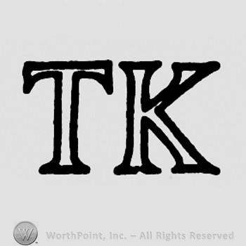 Monogram of letters TK.