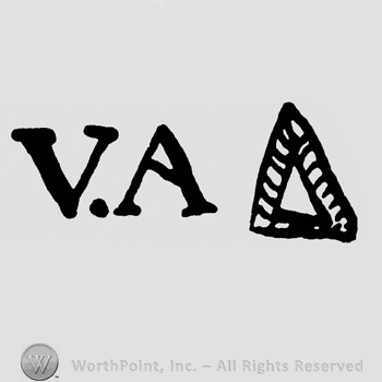 Letters VA and a triangle.