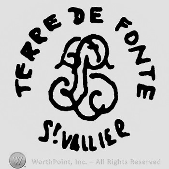 Monogram of letters LS in the middle;Terre de Fonte on top;S Vallier below.