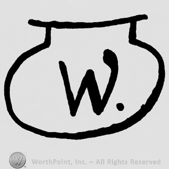 Letter W inside a vase.