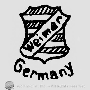 Shield with word Weiman inside;Germany written below.