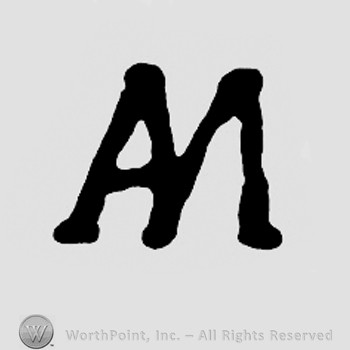 Monogram of letters AM.
