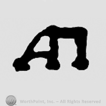 Monogram of letters AM.