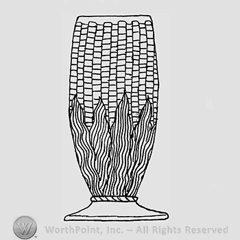 Carnival Glass Pattern : Corn Vase.
