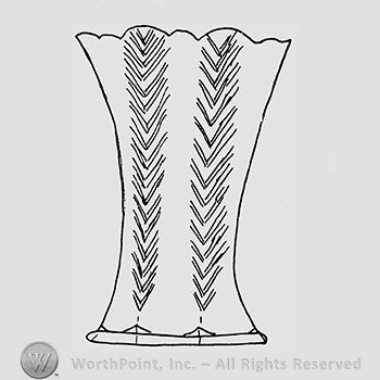 Carnival Glass Pattern : Feathers.