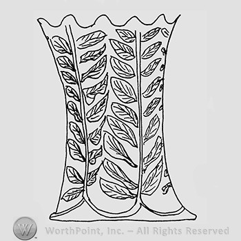 Carnival Glass Pattern : Leaf Column.