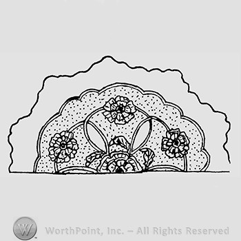 Carnival Glass Pattern : Double Stemmed Rose.