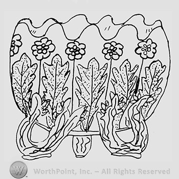 Carnival Glass Pattern : Fenton's Flowers.