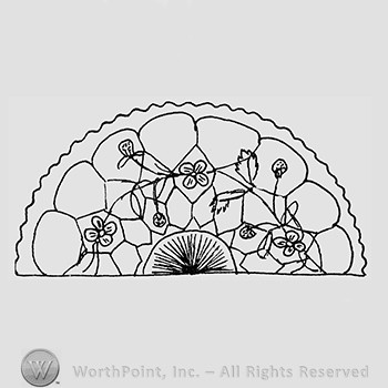 Carnival Glass Pattern : Honeycomb and Clover.