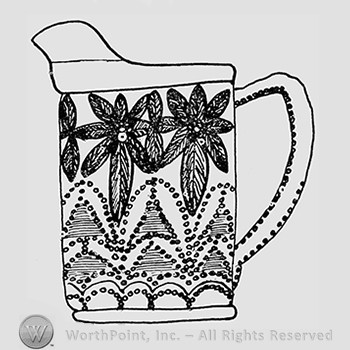Carnival Glass Pattern : Poinsettia.