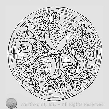 Carnival Glass Pattern : Rose Show.