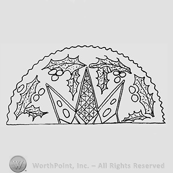Carnival Glass Pattern : Panelled Holly.