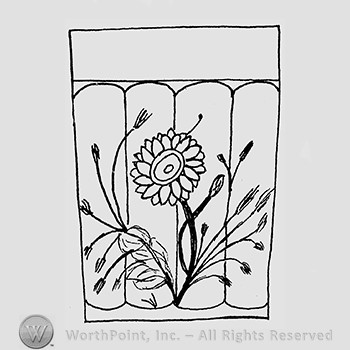 Carnival Glass Pattern : Northwood's Dandellion.