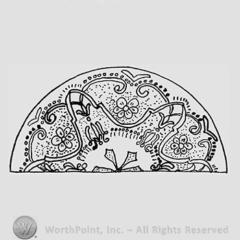 Carnival Glass Pattern : Garden Path.