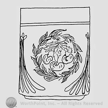 Carnival Glass Pattern : Wreathed Cherry.