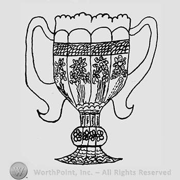 Carnival Glass Pattern : Loving Cup.