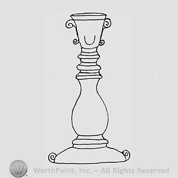 Carnival Glass Pattern : Double Scroll.