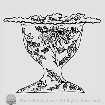 Carnival Glass Pattern : Christmas Compote.