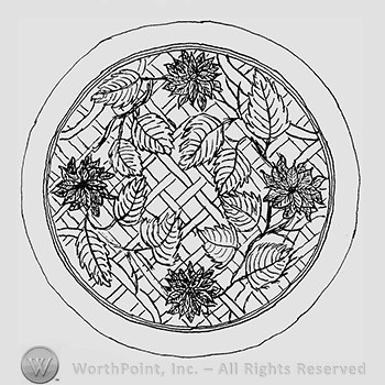 Carnival Glass Pattern : Fenton's Poinsettia.