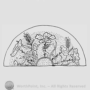 Carnival Glass Pattern : Harvest Poppy.