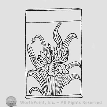 Carnival Glass Pattern : Heavy Iris.