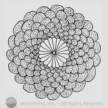 Carnival Glass Pattern : Northwood's Petals.