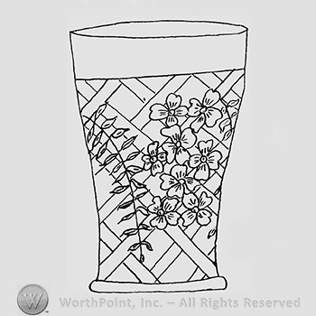 Carnival Glass Pattern : Wisteria.