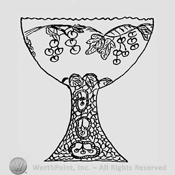 Carnival Glass Pattern : Fenton's Cherry.