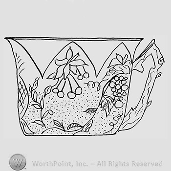 Carnival Glass Pattern : Fruit Salad.