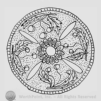 Carnival Glass Pattern : Weeping Cherry.