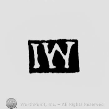 The letters IW written in uppercase