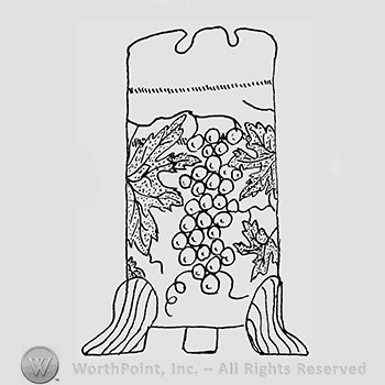 Carnival Glass Pattern : Hat Pin Holder.