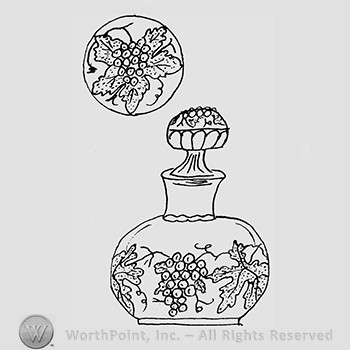 Carnival Glass Pattern : Perfume Bottle.