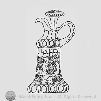 Carnival Glass Pattern : Wiskey Decanter.