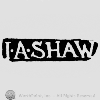 The name I. A. Shaw written with uppercase letters
