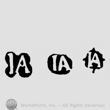 The letters JA written in uppercase