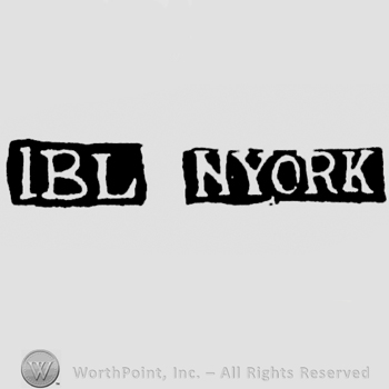 The letters IBL NYORK written with uppercase letters
