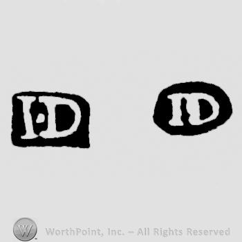 The letters ID written in uppercase