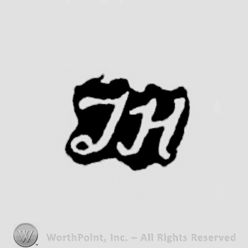 The letters JH handwritten in uppercase