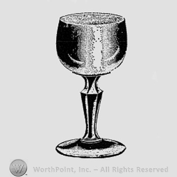Albany Glass Pattern : Goblets, Cocktails
