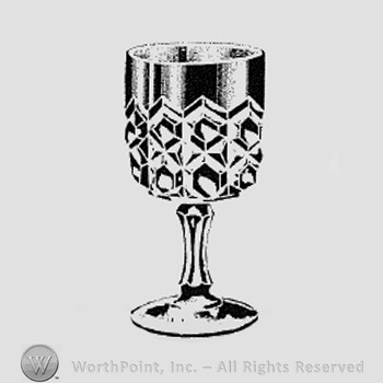 Albany Glass Pattern : Cordials and Wines