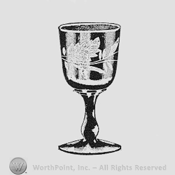 Albany Glass Pattern : Goblets and Wines