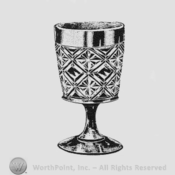 Albany Glass Pattern : Goblets and Wines