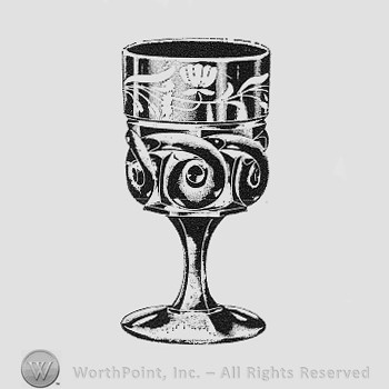 Albany Glass Pattern : Goblets and Wines