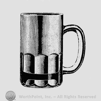 Albany Glass Pattern : Beer Mugs and Pitchers