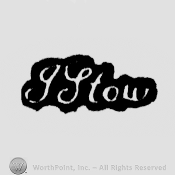 the name J. Stow handwritten with lowercase letters