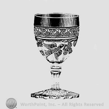 Albany Glass Pattern :157, Strawberry and Bird